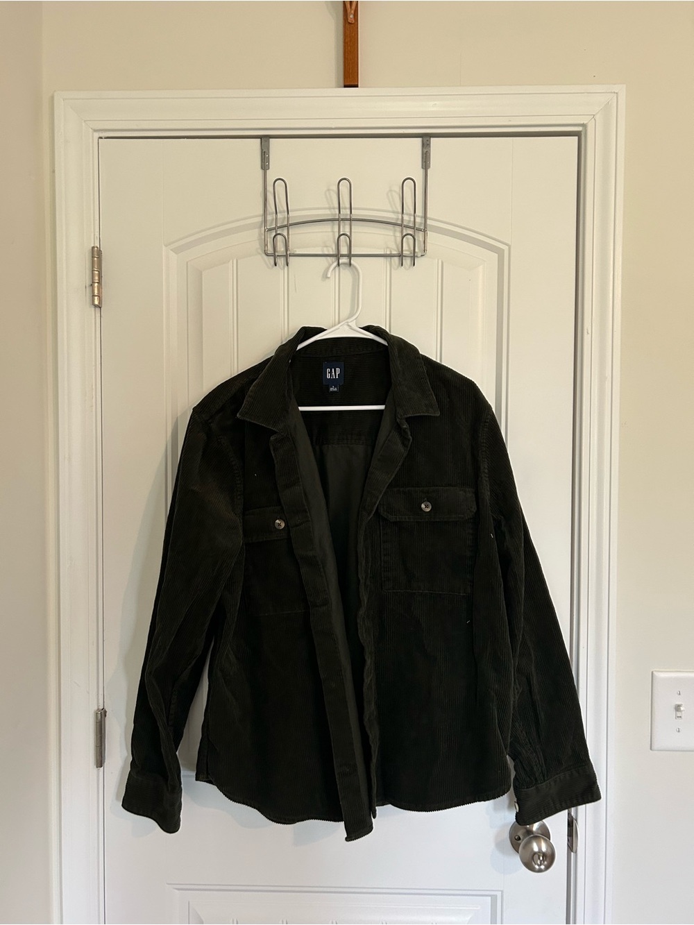 GAP Men's Olive Green Corduroy Shirt Jacket
